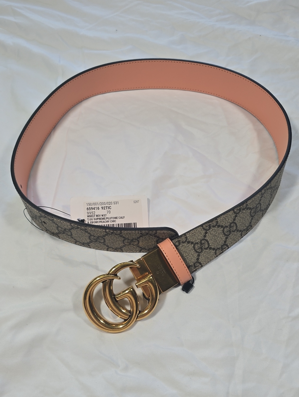Gucci Reversible belt with Interlocking G buckle